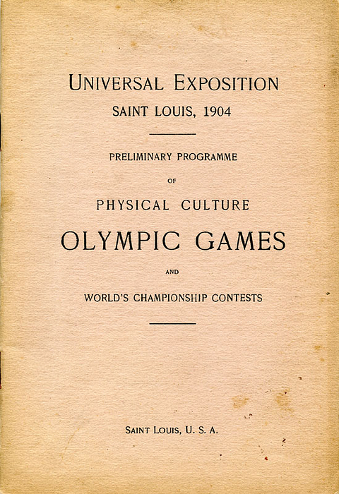 Olympic Games 1904. General programme