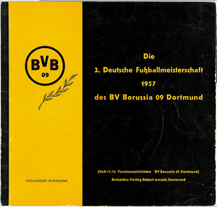 Die 2. Deutsche Fußballmeisterschaft 1957 des BV Borussia 09 Dortmund.