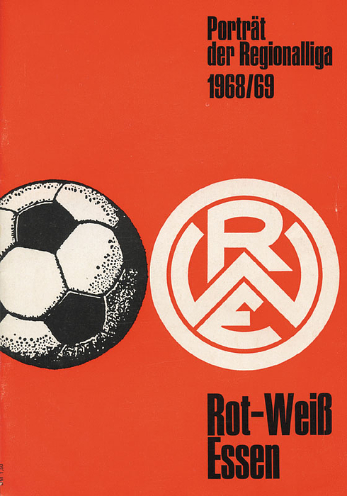 German Football Yearbook Rot-Weiss Essen 1968