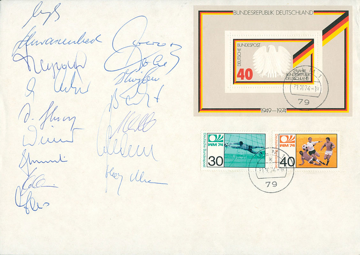 Autograph World Cup 1974.  German Team