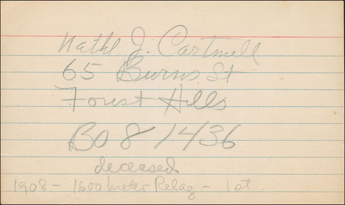 Autograph Olympic Games 1904 1908 athletics US