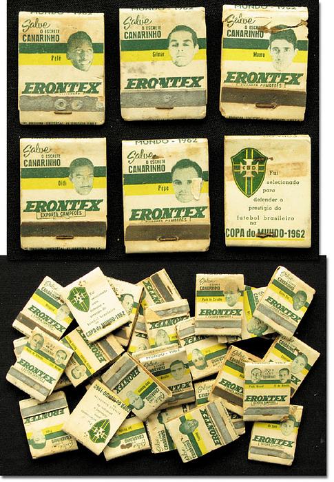 World Cup 1962 Selction matchboxes Brasilian team