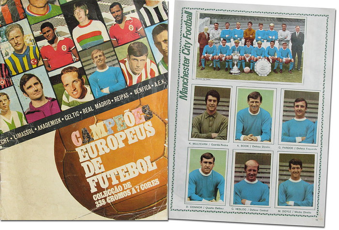 Campeoes Europeus de Futebol.