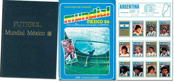 World Cup 1986.Sticker Album Portugal