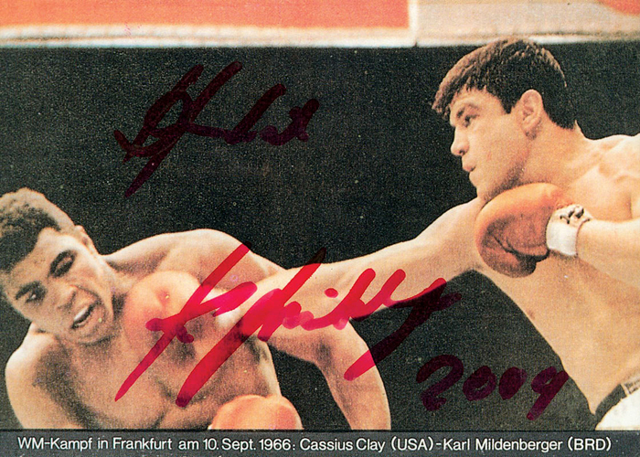 Boxing Autograph 1966 Karl Mildenberger