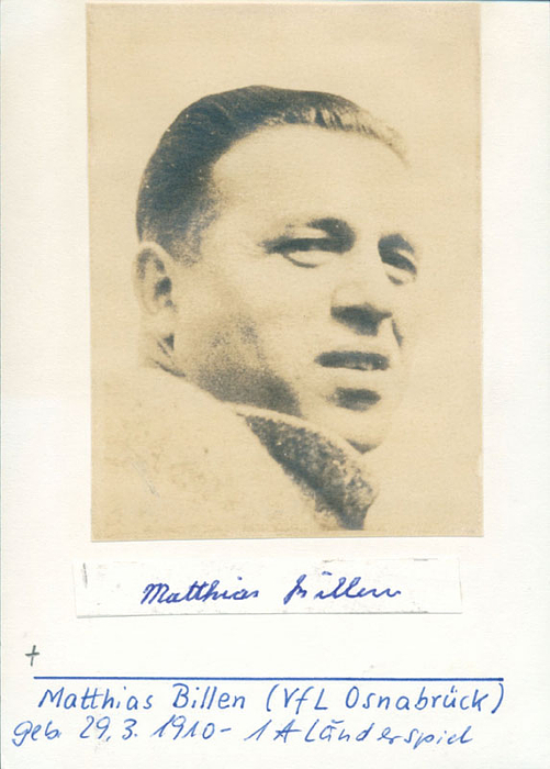 Autograph Football Germany. Matthias Billen