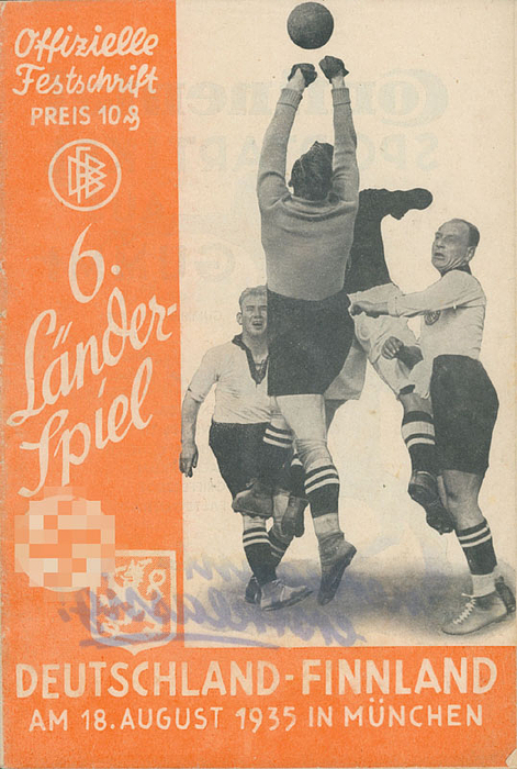 Deutschland-Finnland 18.08.1935 in München. Offizielle Festschrift.