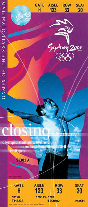 Ticket: Olympic Games 2000: Closing Ceremony