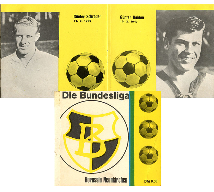 Kleines Heft "Die Bundesliga. Borussia Neunkirchen. Saison 1965/66".