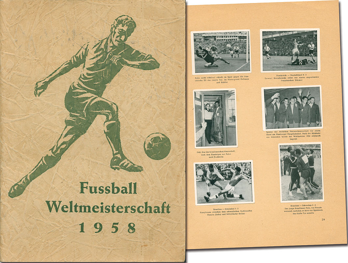 World Cup 1958: German Sticker Album w. Pele