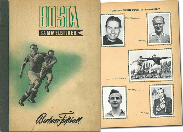 Football Collectors cards from Bosta 1952