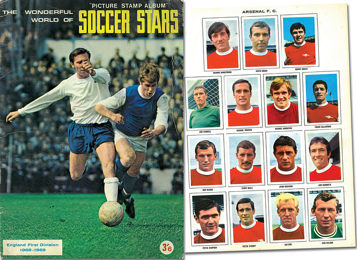 The Wonderful World of SOCCER STARS. England First Division 1968-1969.