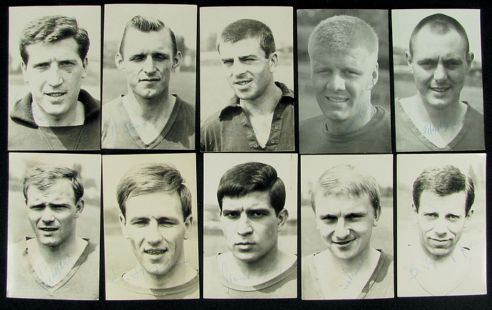 German Football Autograph Cards Düsseldorf 1966/7