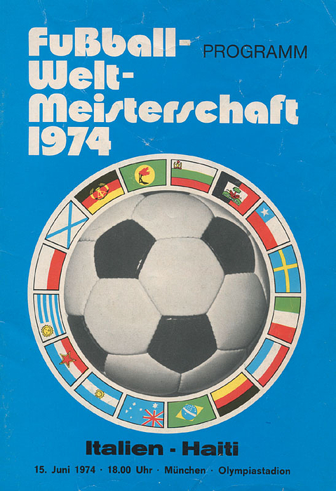 World Cup 1974: Programme Italy vs Haiti