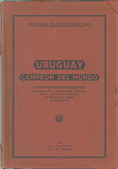 Olympic Games 1928. Football Tournament. Uruguay