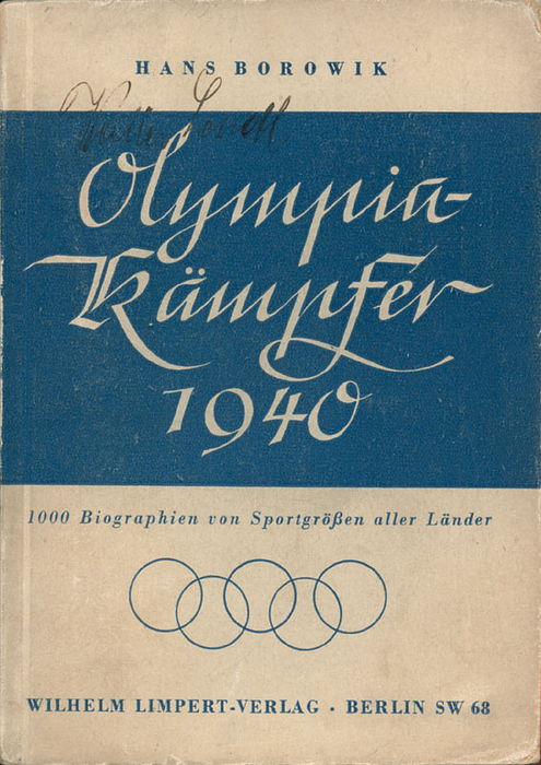 Olympic Games 1940 German Book