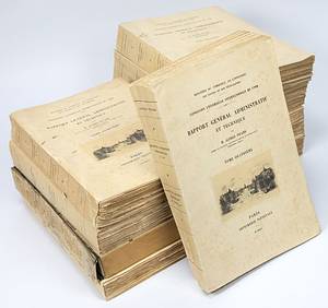 Exposition Universelle Internationale de 1900. Rapport Géneral Administratif et Technique. Tome 1-7 + Pieces Annexes + Plans General.  Tome sixiéme. Mit 36 Seiten über die Olympischen Spiele 1900 „Concours d´Exercises Physiques et de Sports“ und 10 Bildtafeln mit 25 Fotos zu den Olympischen Spielen in Paris. - Bild 2