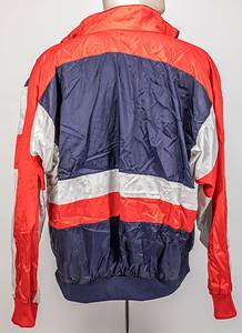 Original match worn Trainingsjacke von Deutschland für die Fußball - Nationalmannschaft ca. 1989.  Getragen von einem Betreuer im Jahre 1989. Status:ABA. Dabei DFB Mannschaftsfoto aus dem Jahr 1989 auf dem Franz Beckenbauer und Sepp Maier eine solche Jacke tragen. - Bild 3