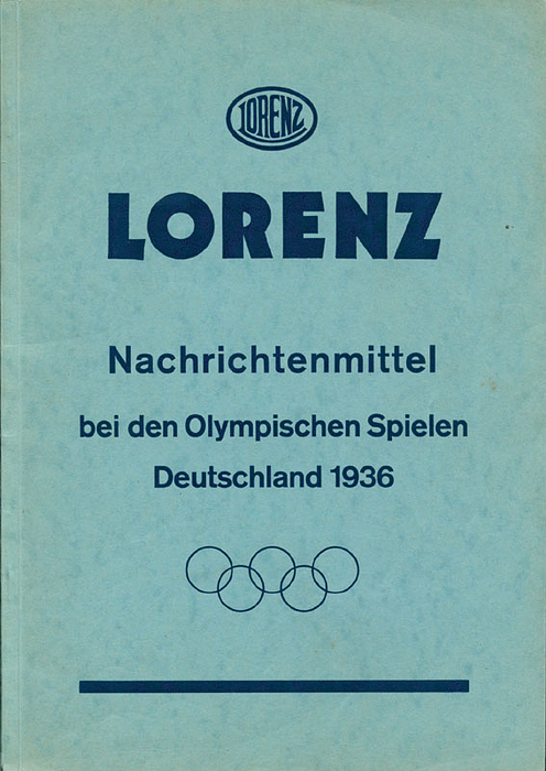 Nachrichtenmittel bei den Olympischen Spielen Deutschland 1936.