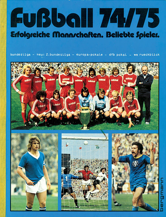 German Football Sticker album from Bergmann 1974