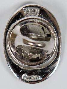 Silbernes Abzeichen von Inter Mailand ca. 2006. Silber (gepunzt, 925er) blau-weiß emailliert, 2x1,5 cm. - Bild 3