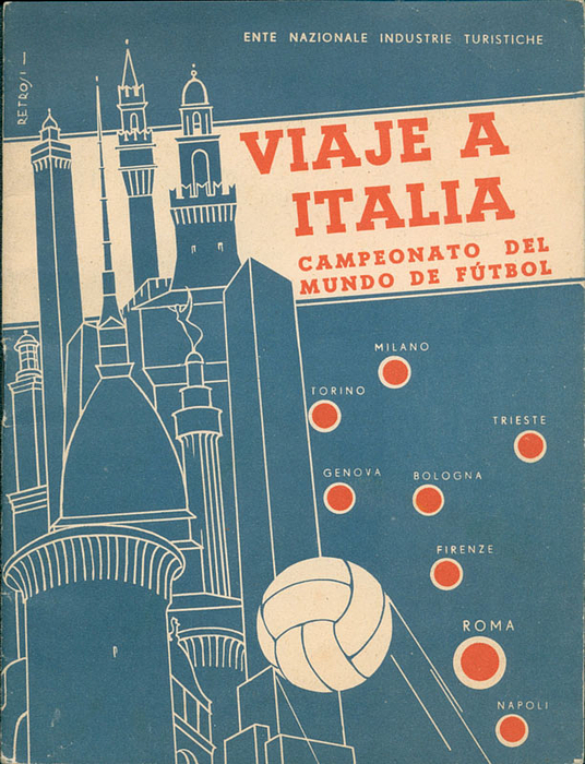 Viaje Italia. Champeonato del Mundo de Futbol.