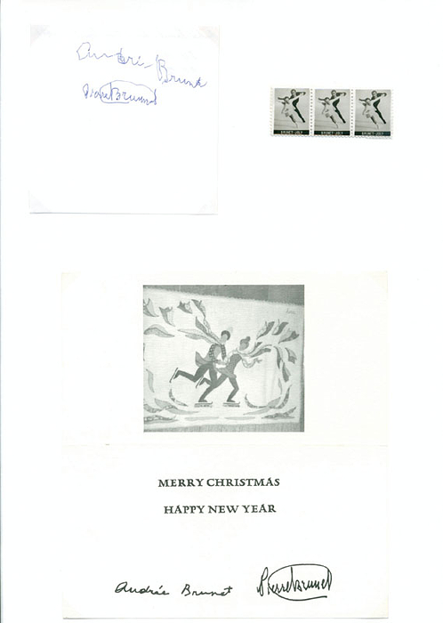 Autograph Olympic Games 1928 - 1932 Figure skati