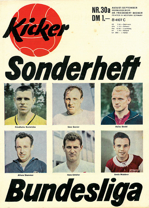 Kicker 1962. Nr. 19a „Vorschau auf die Weltmeisterschaft.“.