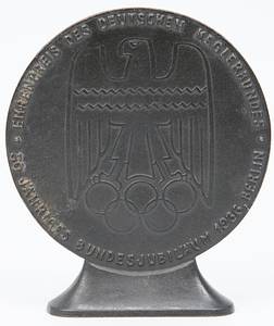 Olympic Games Berlin 1936 Iron Cast medal - Bild 3