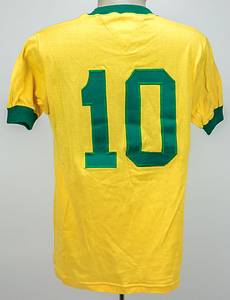 Original Spielertrikot von Brasilien mit der Rückennummer 10 von Pele. Status:ABA. - Bild 2