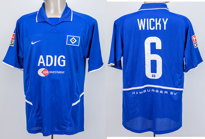 match worn football shirt Hamburger SV 2003/2004