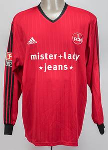Original match worn Spielertrikot vom 1. FC Nürnberg mit der Nummer 7. Getragen von Marek Nikl am 21.11.2004 im Bundesliga-Spiel gegen den Hannover 96. Nürnberg - Hannover 1:1. Nikl ist 5-facher Nationalspieler von Tschechien. Status:AAB. - Bild 2