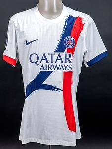 Original match worn / issued  Spielertrikot von Paris Saint-Germain (PSG) mit der Rückennummer 10. Getragen von Ousmane Dembele in einem Spiel der französischen Ligue 1 in der Saison 2024/2025. Dembele ist Fußball Weltmeister 2018 mit Frankreich. Status:ABC. - Bild 2