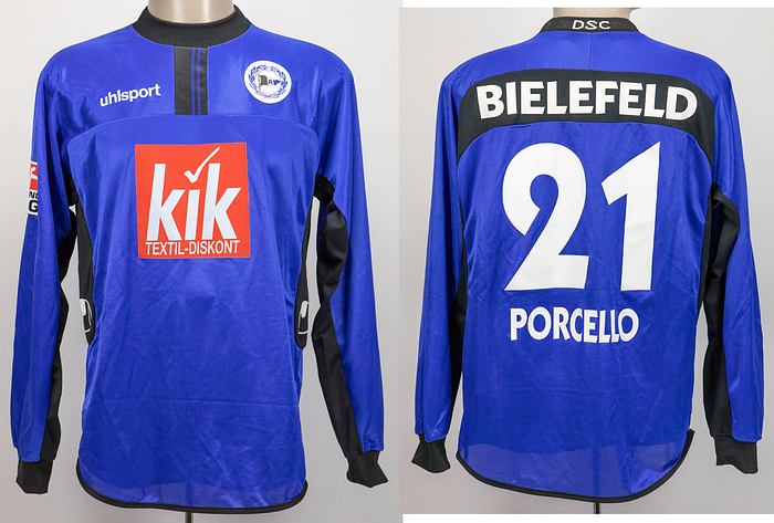 match worn football shirt Arminia Bielefeld 2002
