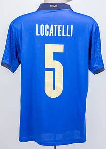 Original match worn/ issued Spielertrikot von Italien mit der Rückennummer 5. Getragen von Manuel Locatelli am 11.07.2021 im Finale der Fußball Europameisterschaft gegen England. Italien - England 1:1, 3:2 n. E. Barella ist Fußball Europameister 2021. Status:AAC. - Bild 3