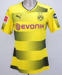 Original match worn Spielertrikot von Borussia Dortmund mit der Rückennummer 27. Getragen von Gonzalo Castro in einem Spiel der Fußball Bundesliga in der Saison 2017/2018. Castro ist 5-facher Nationalspieler von Deutschland. Status:ABC. - Bild 2