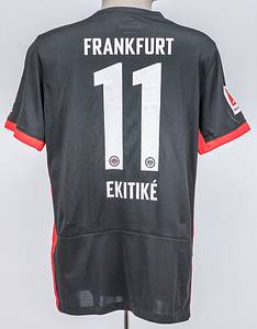 Original match worn Spielertrikot von der Eintracht Frankfurt mit der Rückennummer 11. Getragen von Hugo Ekitike am 20.04.2025 im Spiel der Fußball Bundesliga gegen den FC Augsburg. Augsburg - Frankfurt 0:0. Status:AAB. - Bild 3