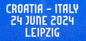 Italien - Trikot 2024 EM  | Original match worn / issued Spielertrikot von Italien mit der Rückennummer 18. Getragen von Nicolo Barella am 24.06.2024 im Gruppenspiel der Fußball Europameisterschaft gegen Kroatien. Kroatien - Italien 1:1. Barella ist Fußball Europameister 2021. Status:AAC - Bild 5