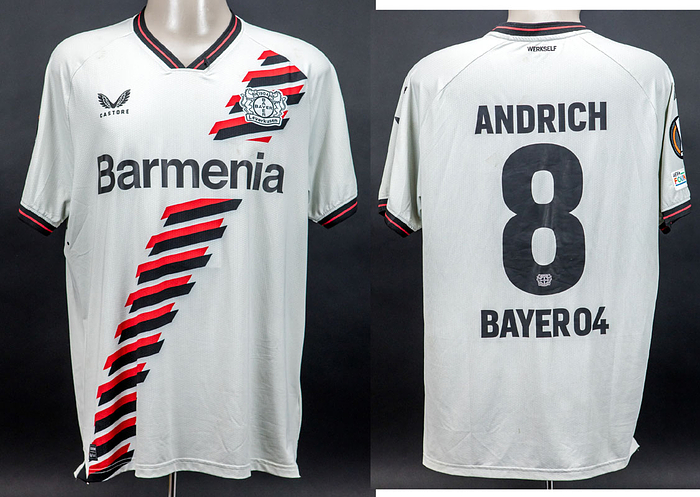 match worn football shirt Bayer Leverkusen 2024