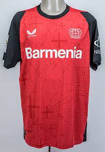 Original match worn Spielertrikot von Bayer 04 Leverkusen mit der Rückennummer 22. Getragen von Victor Boniface in einem Spiel der Fußball Bundesliga in der Saison 2024/2025. Boniface ist 8-facher Nationalspieler von Nigeria. Status:AAB. - Bild 2