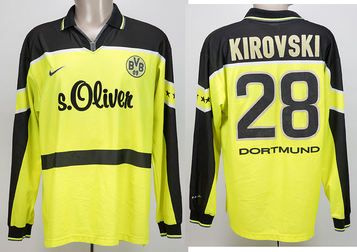 match worn football shirt Borussia Dortmund 1997
