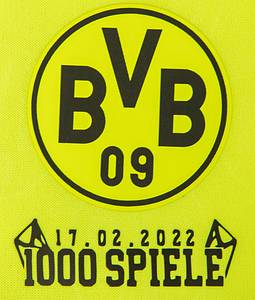 Original match issued Spielertrikot von Borussia Dortmund mit der Rückennummer 10. Vorbereitet für Thorgan Hazard am 17.02.2022 im Europa League Play Off-Spiel gegen Glasgow Rangers. BVB - Rangers 2:4. Hazard wurde nicht eingesetzt. Trikot mit Jubiläums-Print '17.02.2022 1000 Spiele'. Status:AAC. - Bild 4