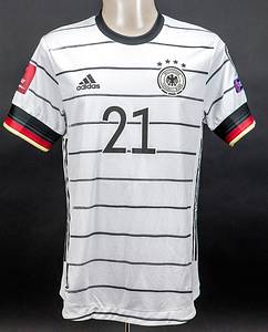 Original match worn Spielertrikot von Deutschland mit der Rückennummer 21. Getragen von David Raum in einem Qualifikationsspiel zur Fußball Weltmeisterschaft 2022 in Qatar. Status:ABB. - Bild 2