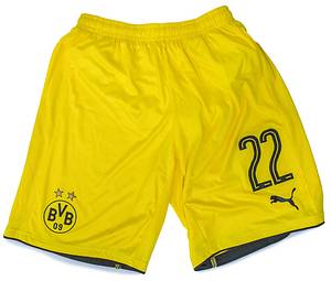 Original match worn / issued  Spielertrikot mit Hose von Borussia Dortmund mit der Rückennummer 22. Getragen von Christian Pilisic 03.03.2018 im Spiel der Fußball Bundesliga gegen RB Leipzig. RB - BVB 1:1. Pulisic ist 78-facher Nationalspieler von den USA. Seltene Auswärtsvariante. Status:AAC. - Bild 11
