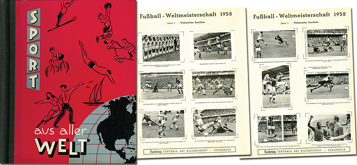 Sport aus aller Welt. Fußball-Weltmeisterschaft 1958. Serie 1: Deutsche Nationalelf, Sepp Herberger und seine Mannen. Mit allen Pele Bildern!.