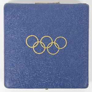 Siegermedaille für den 2.Platz bei den Olympischen Sommerspielen Helsinki 1952. Silber (70 Gramm), 5,2 cm im Originaletui. - Bild 5