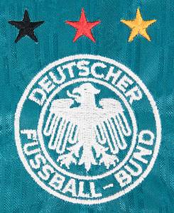 Match worn Spielertrikot mit der Rückennummer 5 von Doris Fitschen (1968-2025) getragen im Frauenländerspiel England v Deutschland (4:6) am 27.02.1997 in Preston. Status:AAA. - Bild 4