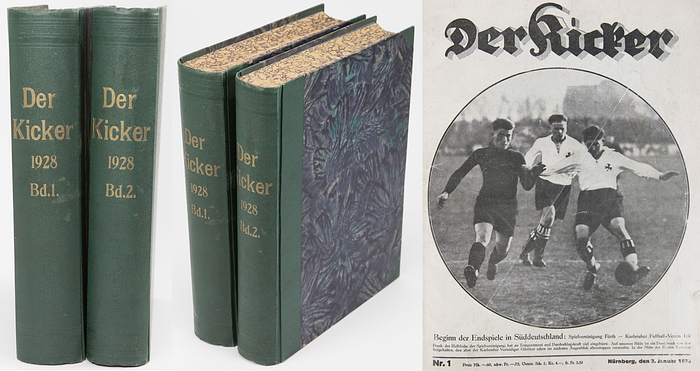 9.Jahrgang 1928: Nr.1-52 komplett , gebunden in zwei verschiedenen Einbänden.