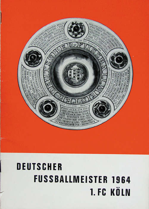 Deutscher Fußballmeister 1964. 1.FC Köln.