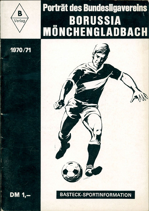 German Football Booklet 1971 Borussia Moenchengla